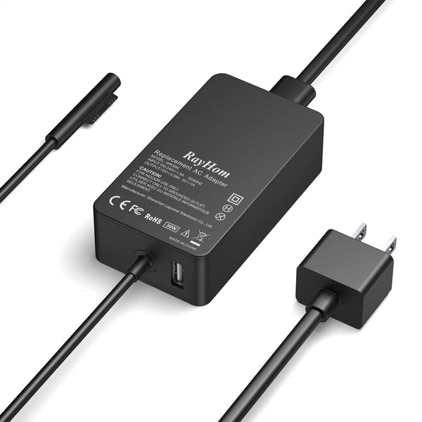 CARGADOR MICROSOFT SURFACE PRO 3 / PRO 4 / PRO 5 | 36W / 12V 2.58A / 5V 1A (USB 2.0 ADICIONAL) |