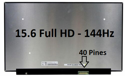 PANTALLA 15.6 SLIM FHD (1920X1080) | *144Hz* | 40 PINES ABAJO A LA DERECHA | NO BRACKET  | **¡NOTA: SE VENDE SOLO INSTALADA EN NUESTRO TALLER!**