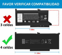 BATERIA DELL LATITUDE E7280 E7380 | F3YGT | HOMOLOGADA | F3YGT