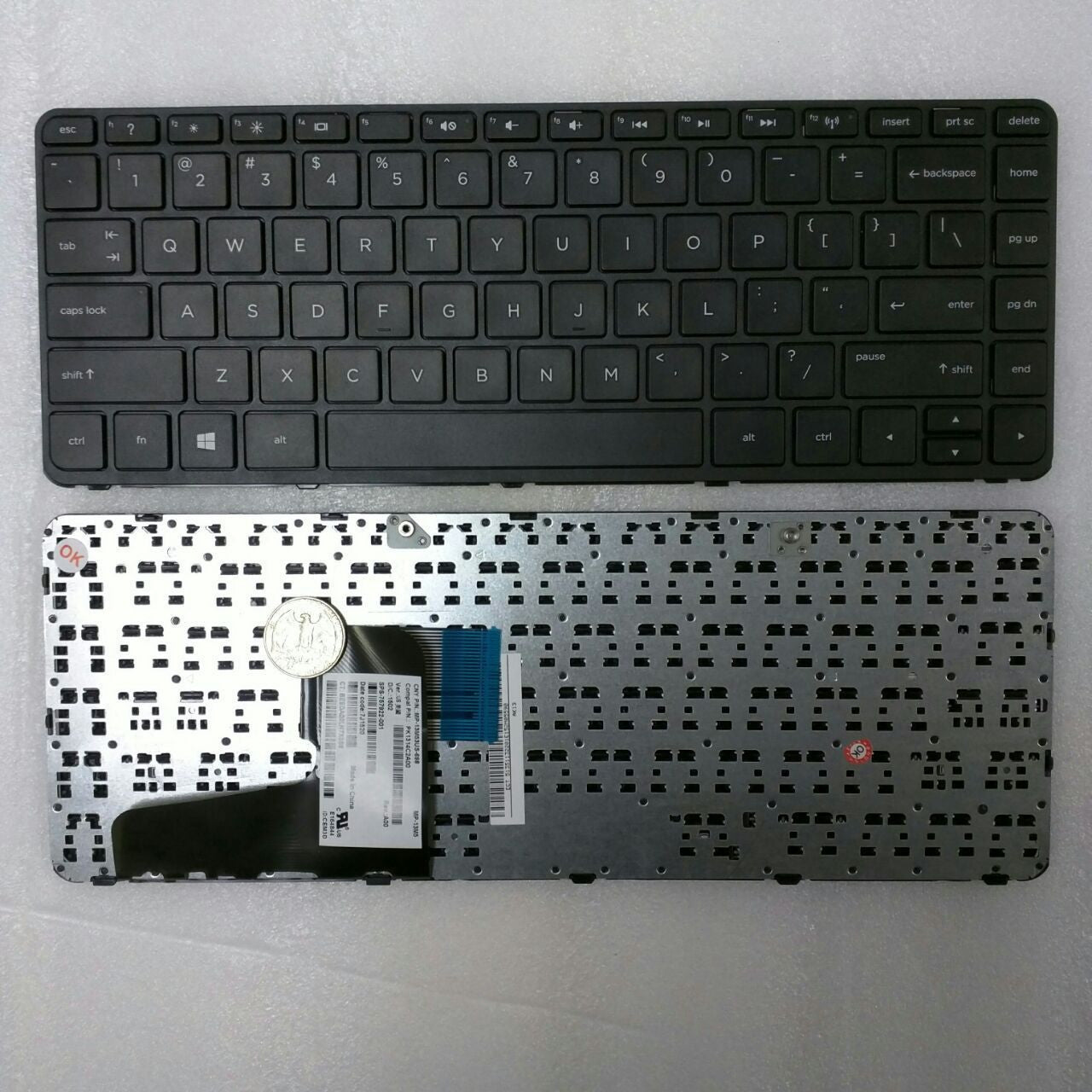 TECLADO HP COMPAQ 14-N 14-D 14-R 14-N000 14-N100 14-N200 248 G1 340 G1 345 G2 CON FRAME (2 TORNILLOS)
