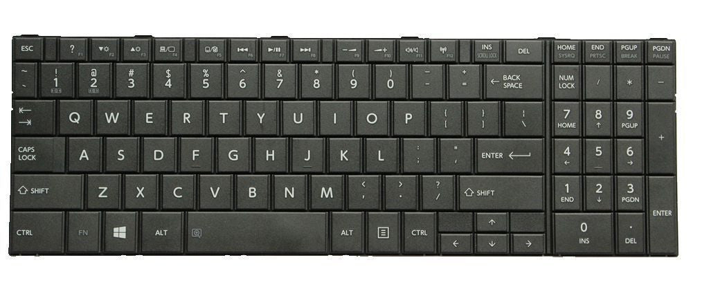 TECLADO TOSHIBA C50-B C50A-B C50D-B C50T-B C50T-B C55-B C55D-B NEGRO C/FRAME